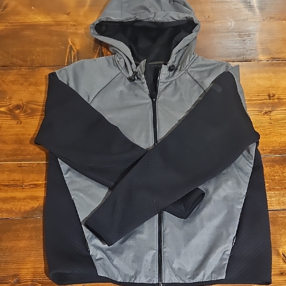 Under Armour Gray and Black Windbreaker Jacket